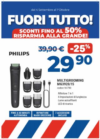 RASOIO PHILIPS MG3920/15